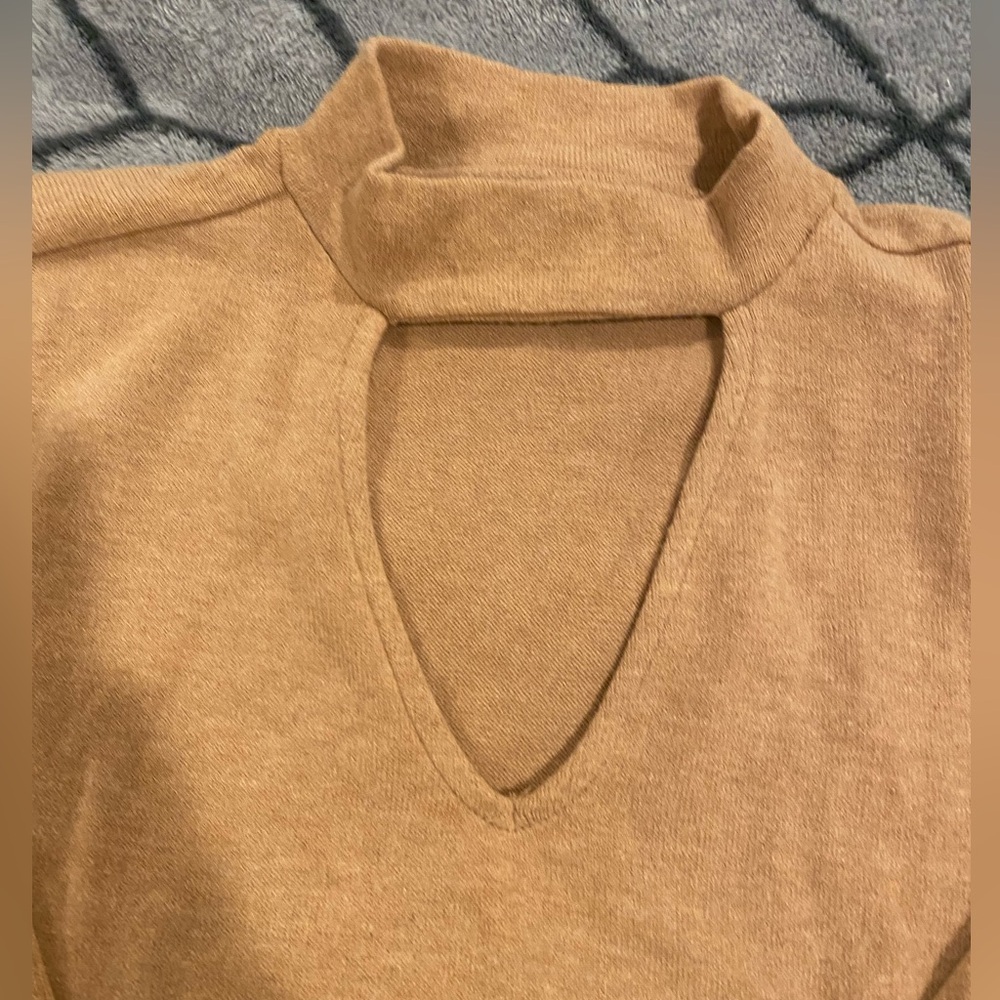 Camel High Neck 1.State Sweater Sz 0X